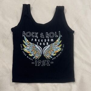 Women’s 1982 Rock and Roll Crop Top 100% Cotton